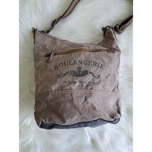 SALE. Midsz Myra Bag w/leather trim - Picture 8 of 14